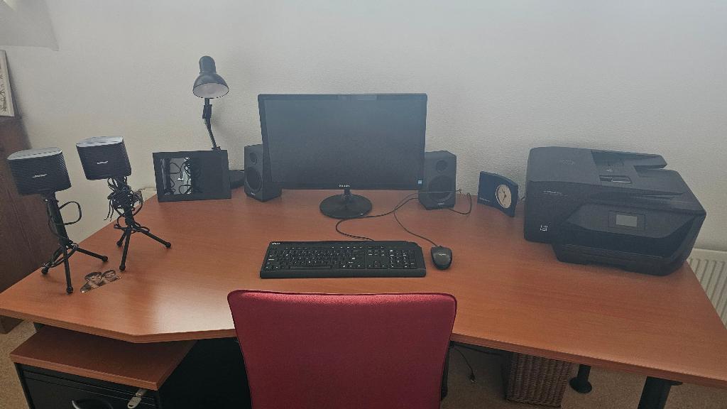 bureau met ladenkastje, Huis en Inrichting, Bureaus, Ophalen, Zo goed als nieuw