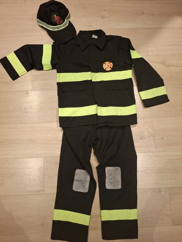 Brandweerpak Maat 140 - Kinderkleding, Ophalen of Verzenden, Zo goed als nieuw, 134 t/m 140, Jongen of Meisje