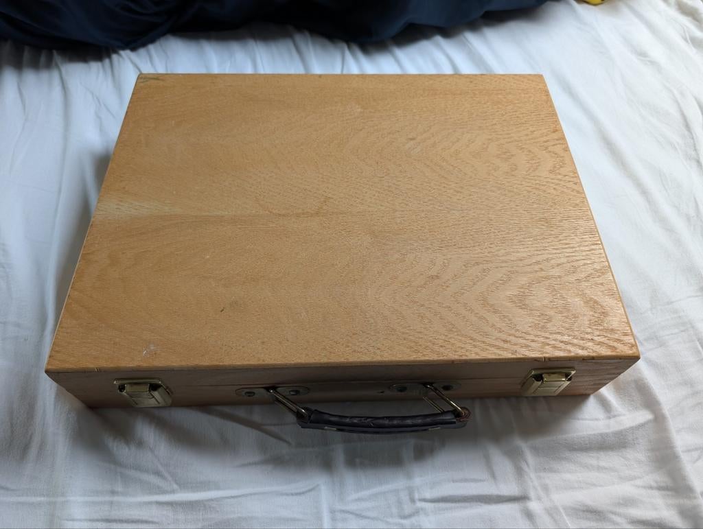 Houten Schilderskoffer / Schetskoffer - Gebruikt, Ophalen of Verzenden, Gebruikt, Overige typen