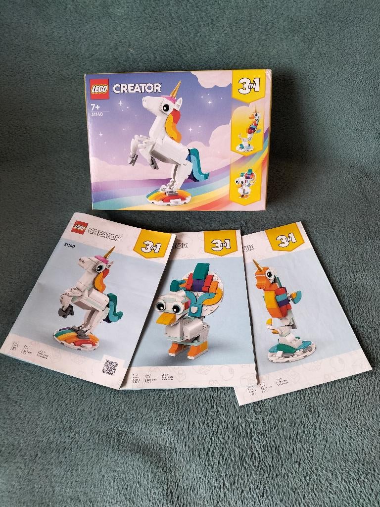 LEGO set 31140 Magische eenhoorn, Ophalen, Zo goed als nieuw, Complete set, Lego