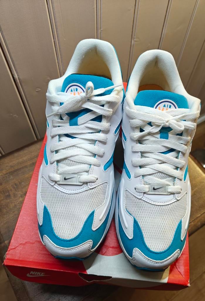 Nike Air max 2 light blue lagoon maat US10 EUR44 in doos, Ophalen, Overige typen, Nike