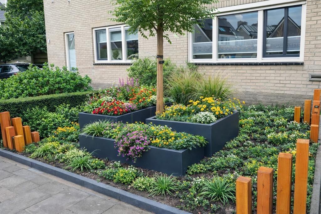 Moderne stalen plantenbakken maatwerk & voorraad vanaf €100, Ophalen, Nieuw, Metaal, Rechthoekig