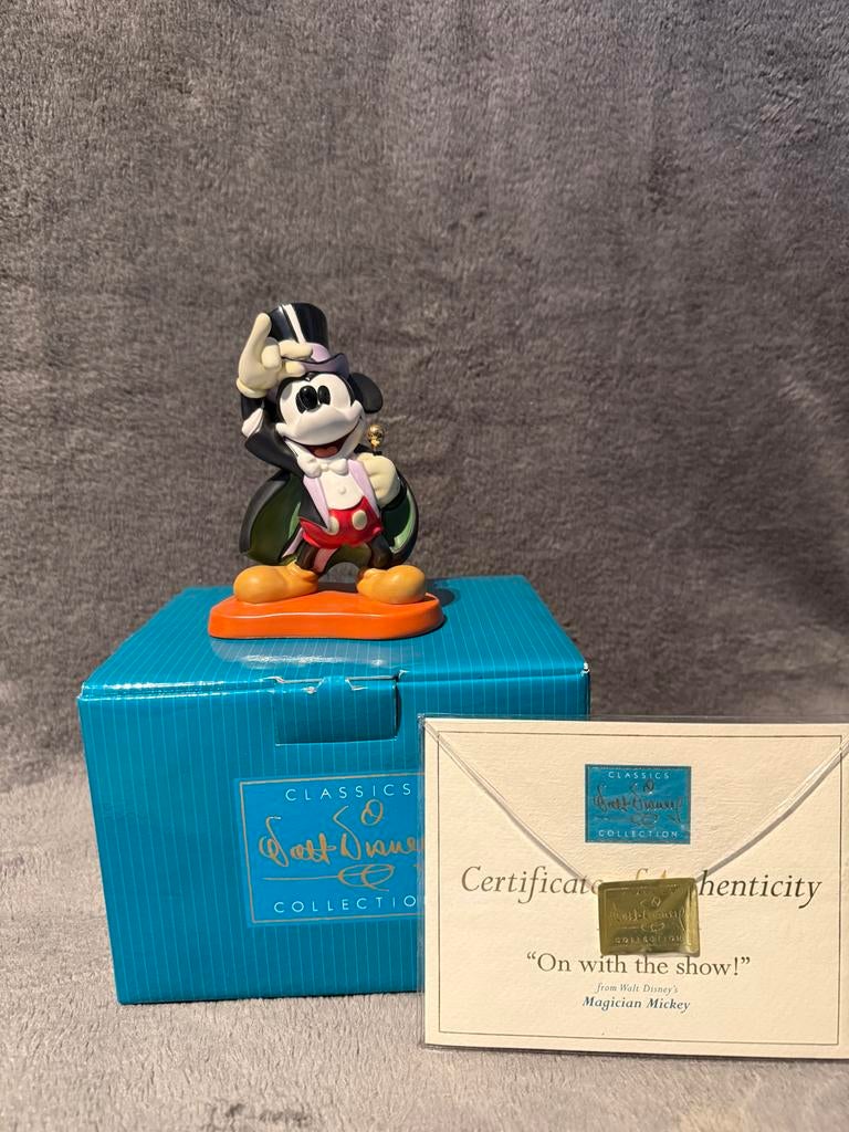 Walt Disney Classics - Mickey 'On with the Show', Verzamelen, Ophalen, Zo goed als nieuw, Overige soorten, Beeldje of Figuurtje
