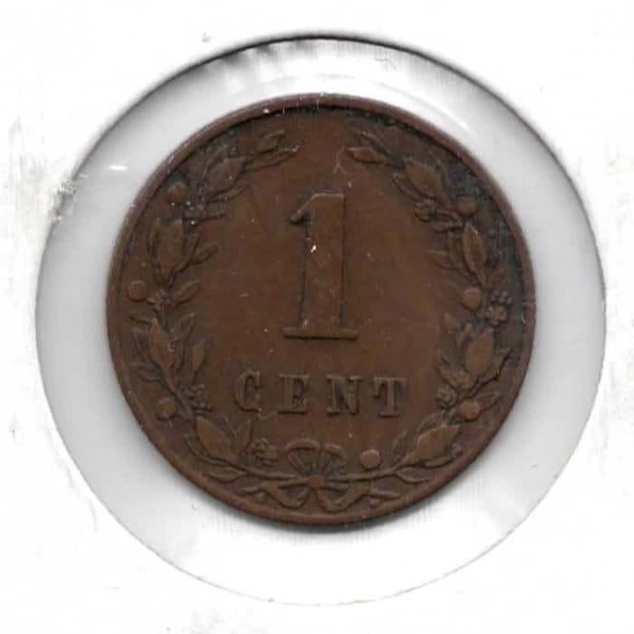 Nederland 1 Cent 1882 Willem 3, Postzegels en Munten, Munten | Nederland, Ophalen of Verzenden, Koning Willem III, 1 cent, Losse munt