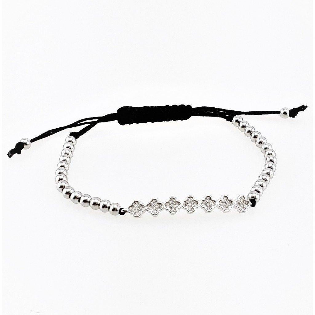 Roestvrijstalen klaverblad armband, Staal, Birgitta-Gracht 33, 6465 EL Kerkrade, Nederland, Verzenden, Nieuw
