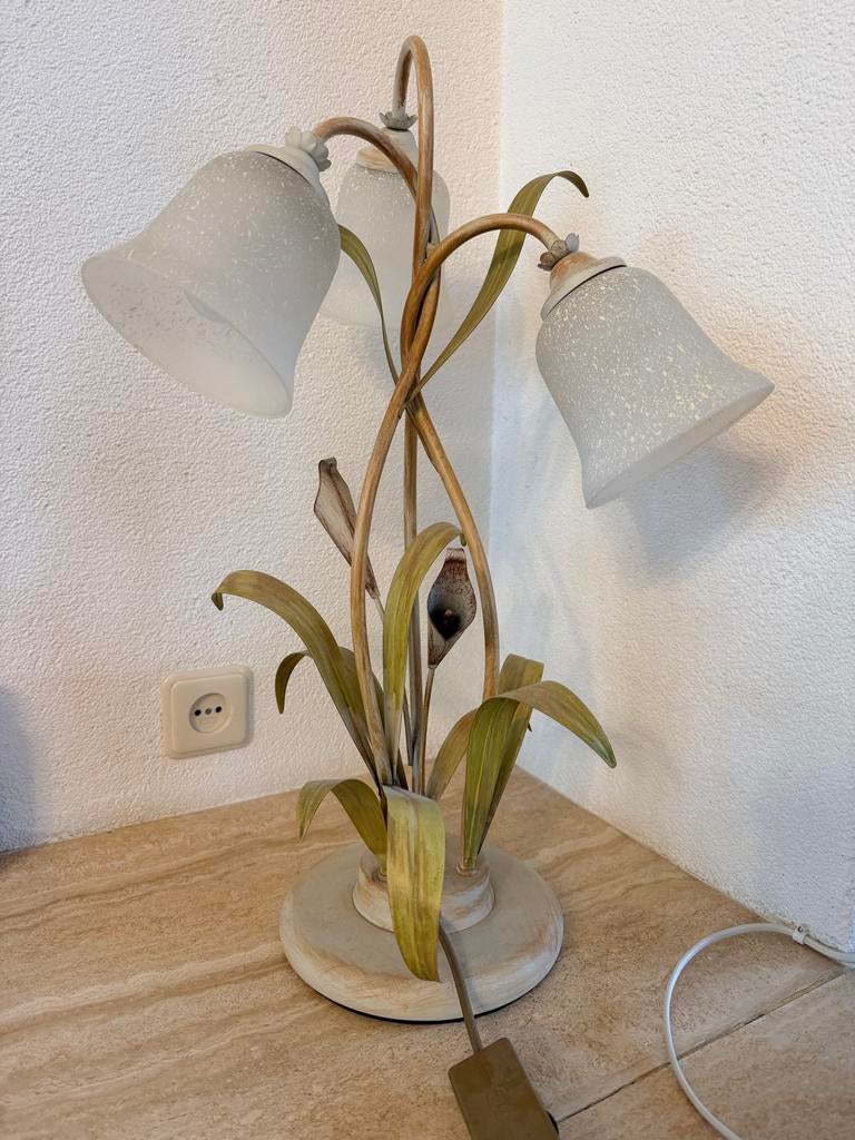 Vintage tafellamp, Huis en Inrichting, Lampen | Vloerlampen, Ophalen, Zo goed als nieuw, Metaal, Minder dan 100 cm