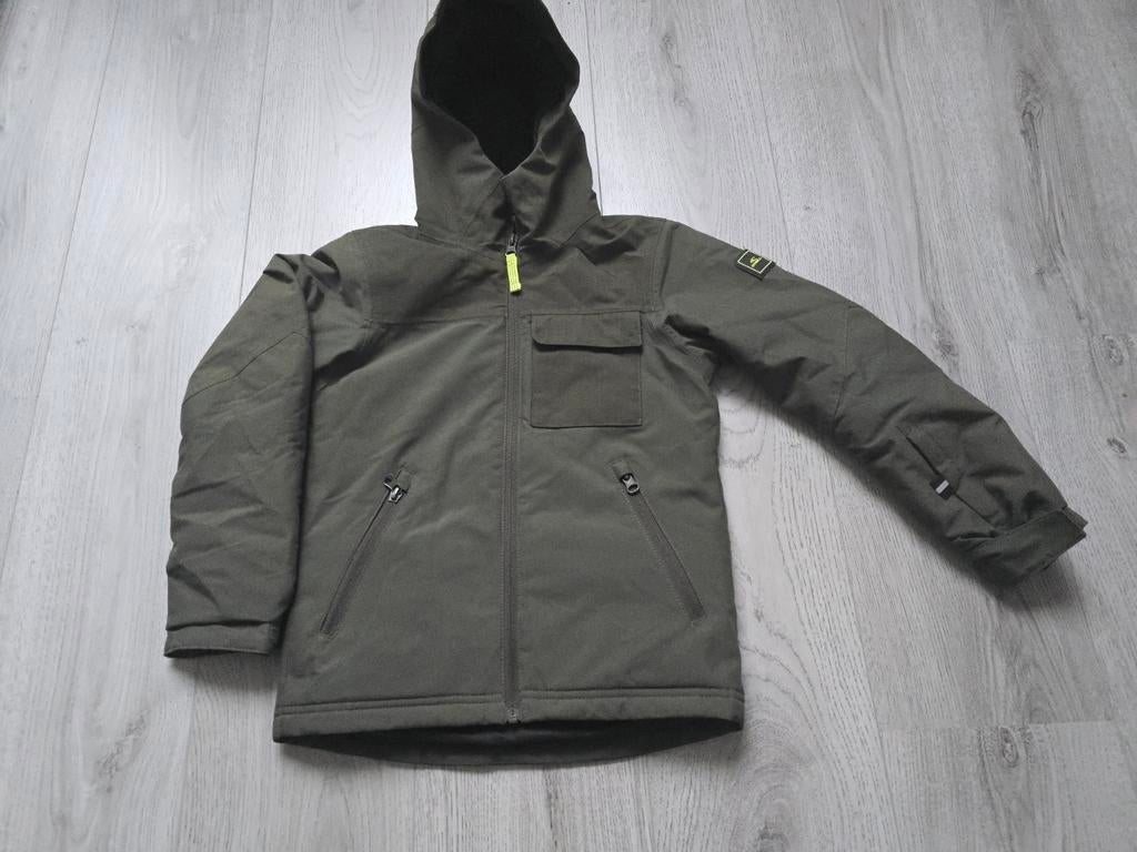 O'Neill Ski Jas Maat 128 Donkergroen, Kinderen en Baby's, Kinderkleding | Maat 128, Gebruikt, Jongen of Meisje, Ophalen of Verzenden