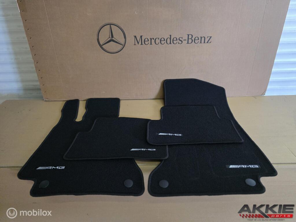 Mercedes c klasse W205 AMG SEDAN STATION Vloer matten, Auto-onderdelen, Interieur en Bekleding, Gebruikt, Ophalen of Verzenden