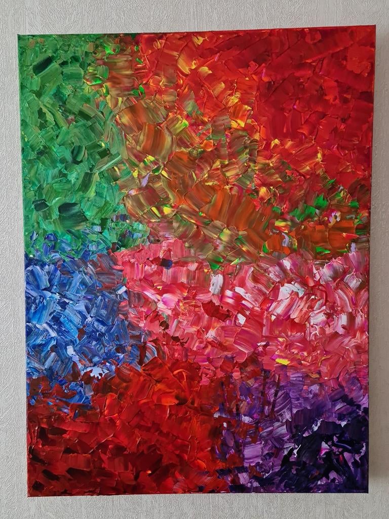 Verschillende abstracte schilderijen, Ophalen