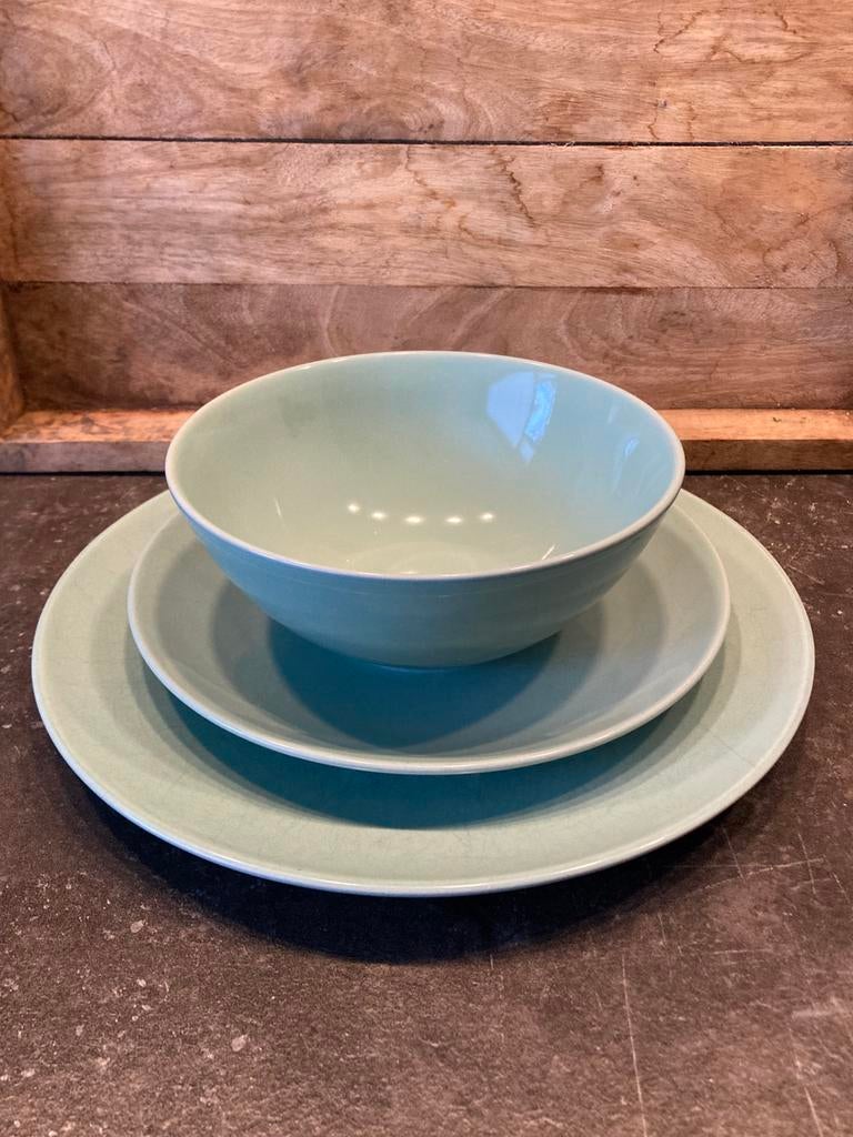 Mint groen servies Ikea, Huis en Inrichting, Keuken | Servies, Overige materialen, Gebruikt, Ophalen of Verzenden, Bord(en)