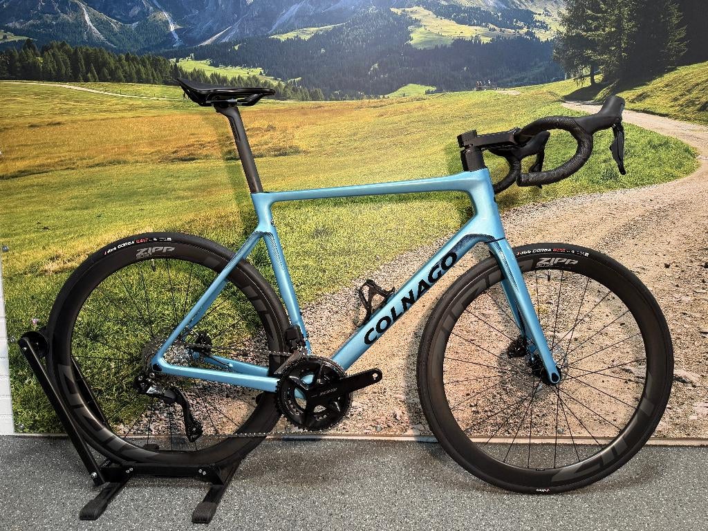Colnago V4 Disc 550/59cm Blauw 105 DI2 Carbon Wielen €3999,-
