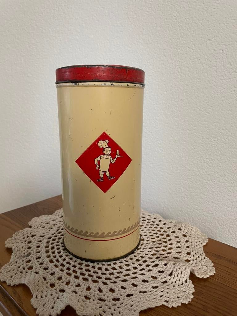 Leuk bolletje beschuitbus beschuitblik bolletje, Ophalen of Verzenden, Gebruikt, Beschuit, Bolletje