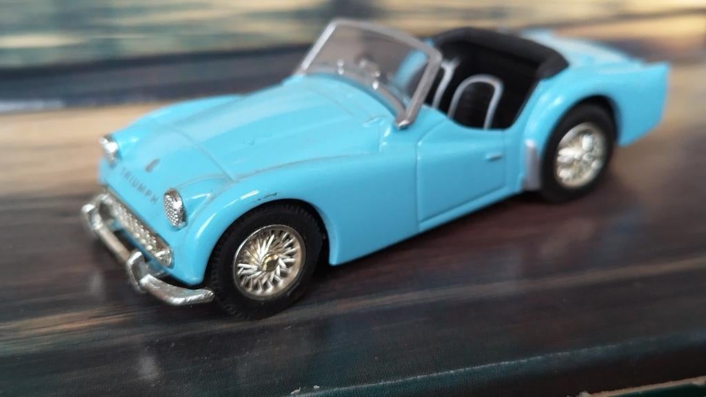 Triumph TR 3a blue 1:43 Corgi Classics Pol, Auto, Corgi, Nieuw, Ophalen of Verzenden