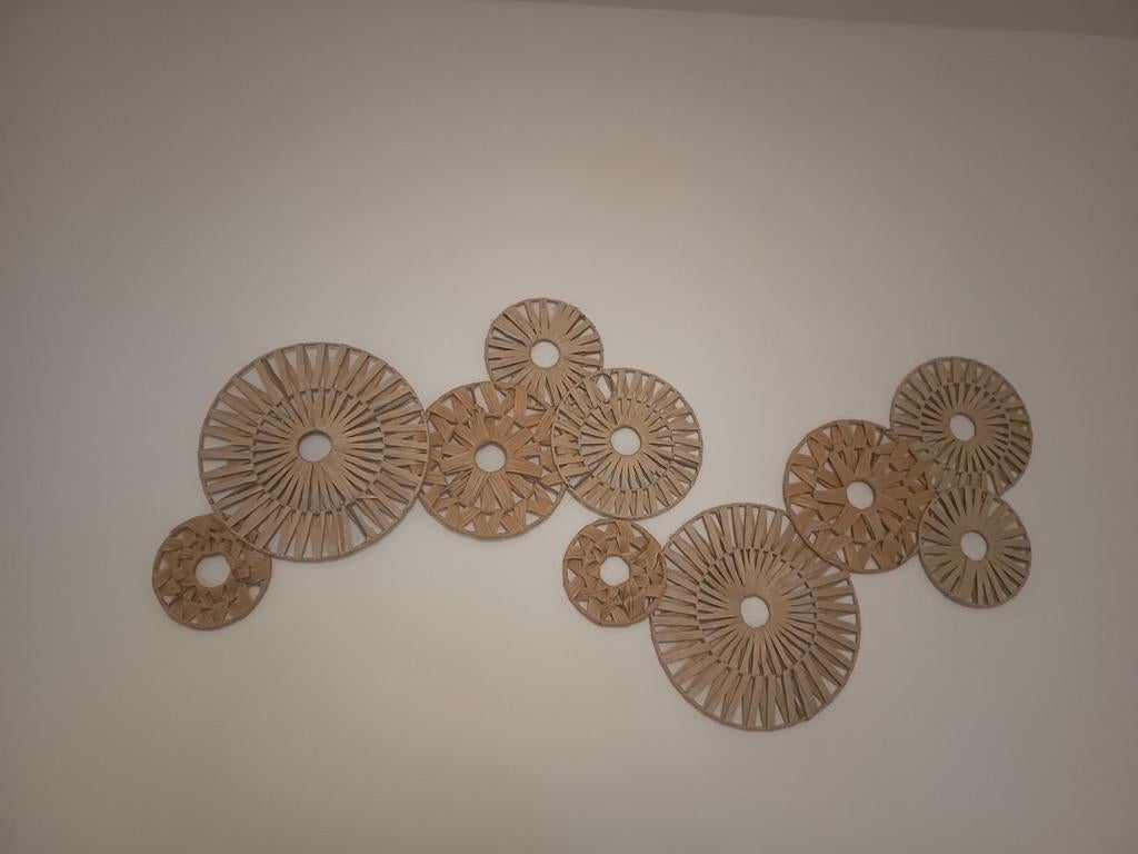 Wanddecoratie van rotan, Ophalen of Verzenden, Zo goed als nieuw