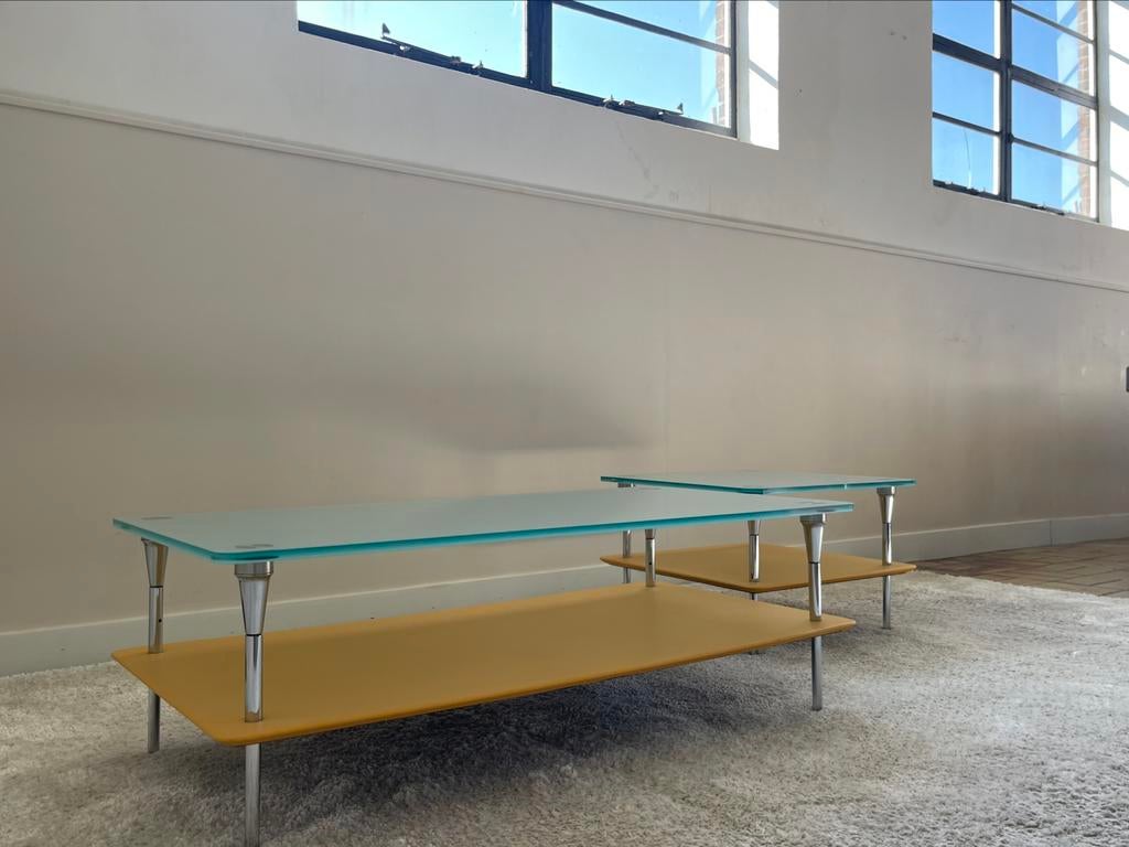 Poltrona Frau salontafel set Tavolo Hydra als nieuw, Ophalen, Zo goed als nieuw, 50 tot 100 cm