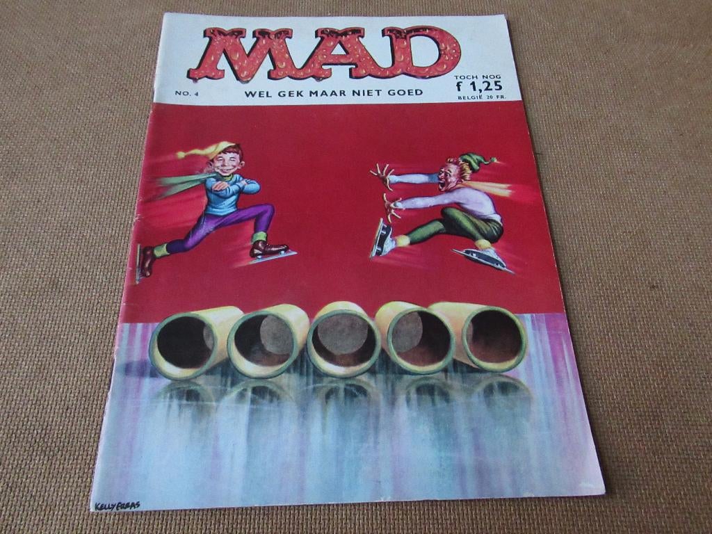 Mad tijdschrift, 1e reeks nr.4, uitg. Classics, 1e druk 1965, Eén stripboek, Verzenden, Zo goed als nieuw