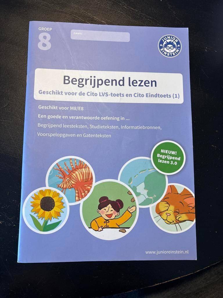 Deel 1 groep 8 M8/E8 Geschikt voor de LVS-toets 3.0 (M8) en, Boeken, Schoolboeken, Ophalen of Verzenden, Zo goed als nieuw, Overige niveaus