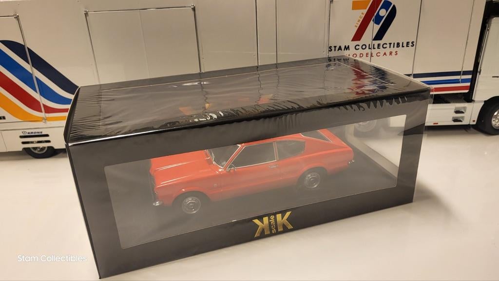 KK Scale Models Ford Taunus L Coupe Red - 1971, Hobby en Vrije tijd, Modelauto's | 1:18, Overige merken, Auto, Nieuw, Ophalen of Verzenden