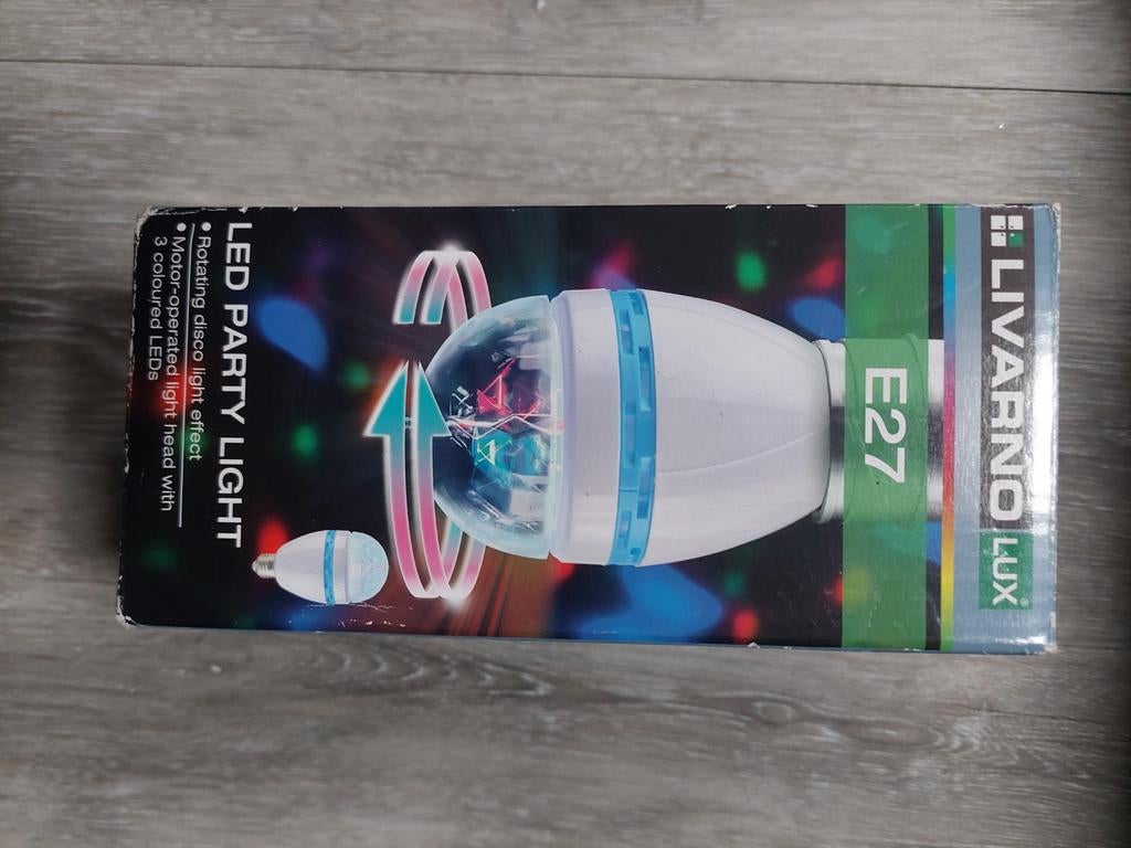 Disco LED Lamp E27 - Nieuw in doos!, Disco, Led-lamp, Minder dan 30 watt, Nieuw
