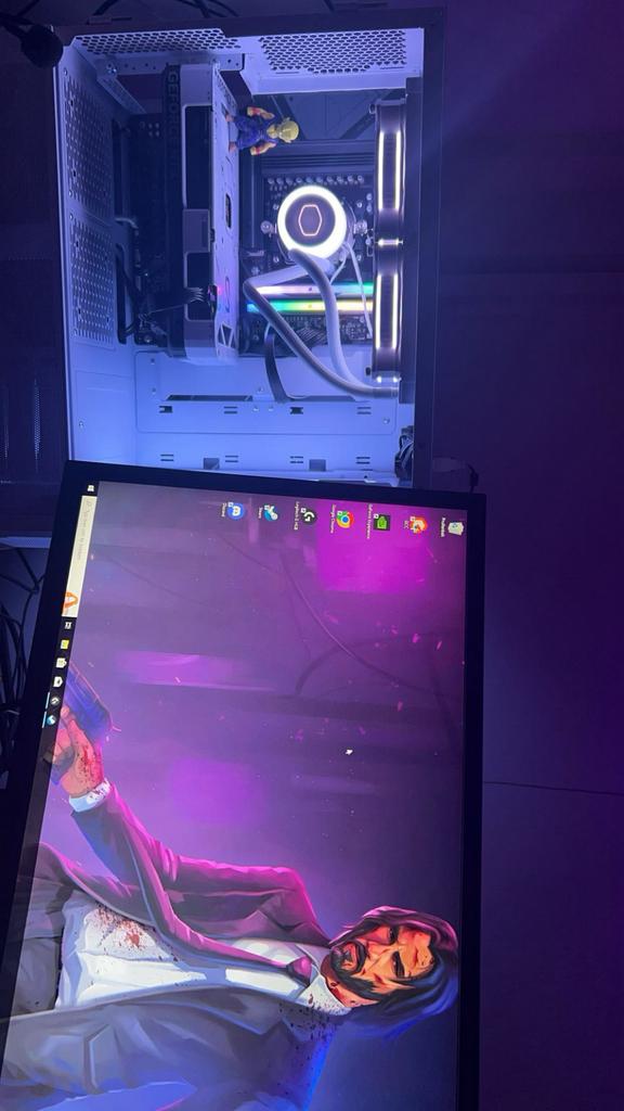 Gaming pc + monitor, Computers en Software, Desktop Pc's, Zo goed als nieuw, 4 Ghz of meer, SSD, Gaming, Ophalen of Verzenden