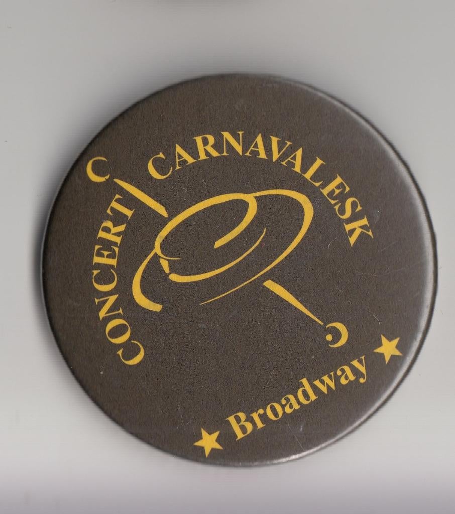 Button Concert Carnavalesk Carnaval USA, Gebruikt, Niet vindbaar, Niet vindbaar, Speldje of Pin