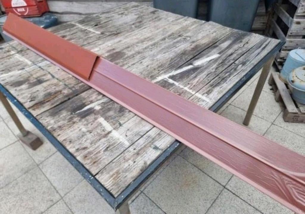 Windveer rood/bruin 2 meter en los stuk, Ophalen, Steen of Klei, 15 m² of meer, Dakpannen