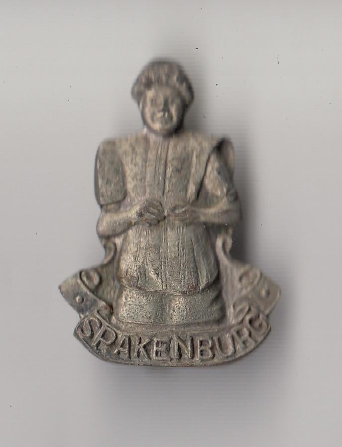 Spakenburg traditionele klederdracht broche, Gebruikt, Niet vindbaar, Niet vindbaar, Speldje of Pin