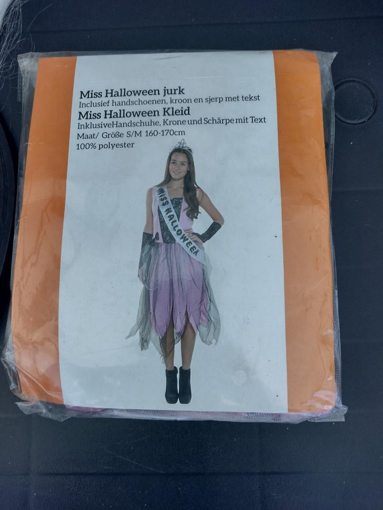 Carnaval haloweenjurk met hoed, Ophalen of Verzenden, Nieuw, Carnaval, Kleding