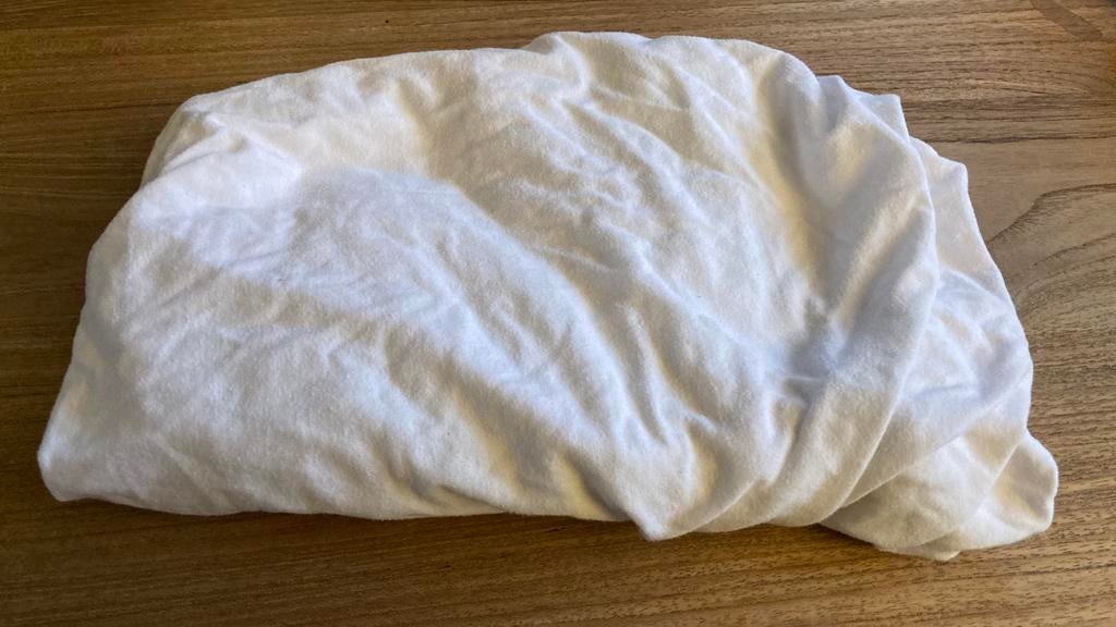 onderlakentje wieg, Kinderen en Baby's, Ophalen of Verzenden, Zo goed als nieuw, Wit, Jongetje of Meisje