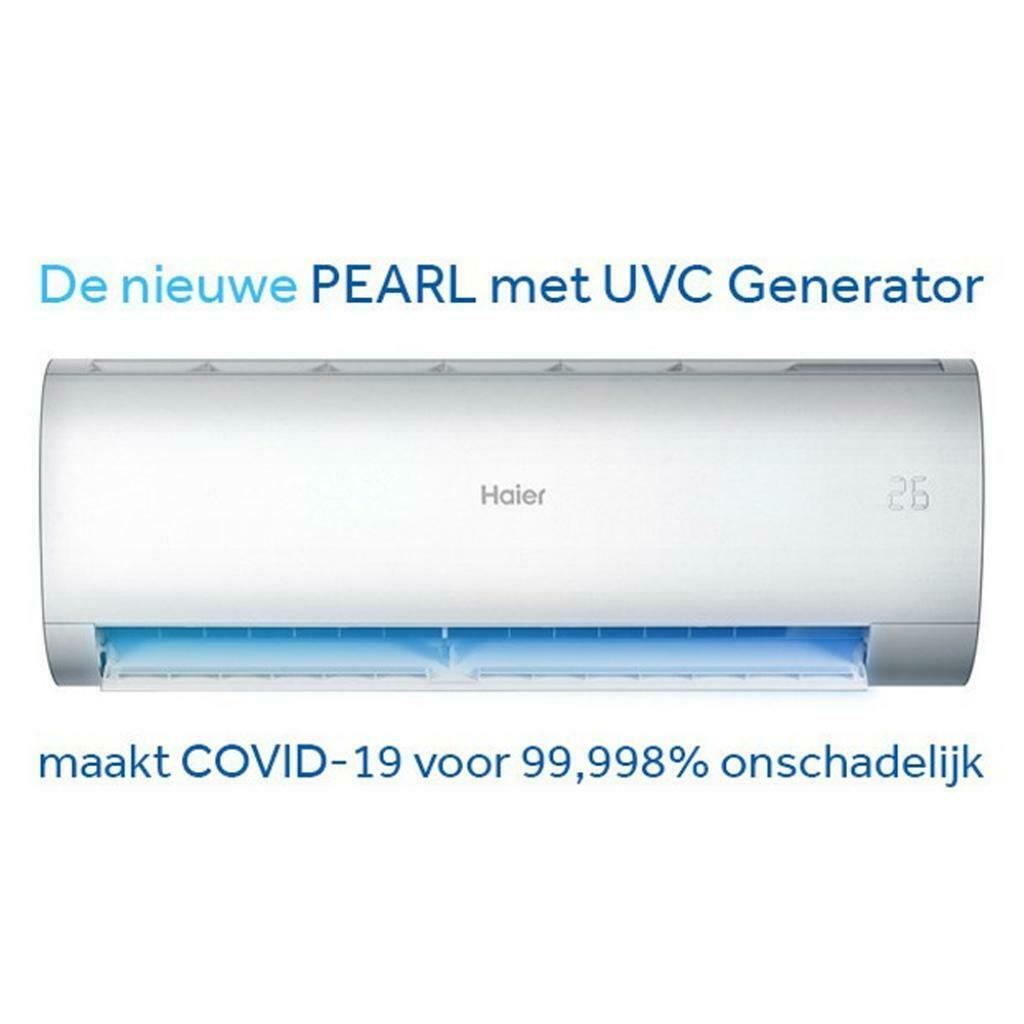 AIRCO  Haier "Pearl"  LUXE UITV.  2.5 - 3.5 - 5.0kw & WIFI, Koelen en Ontvochtigen, Timer, Verzenden, Nieuw