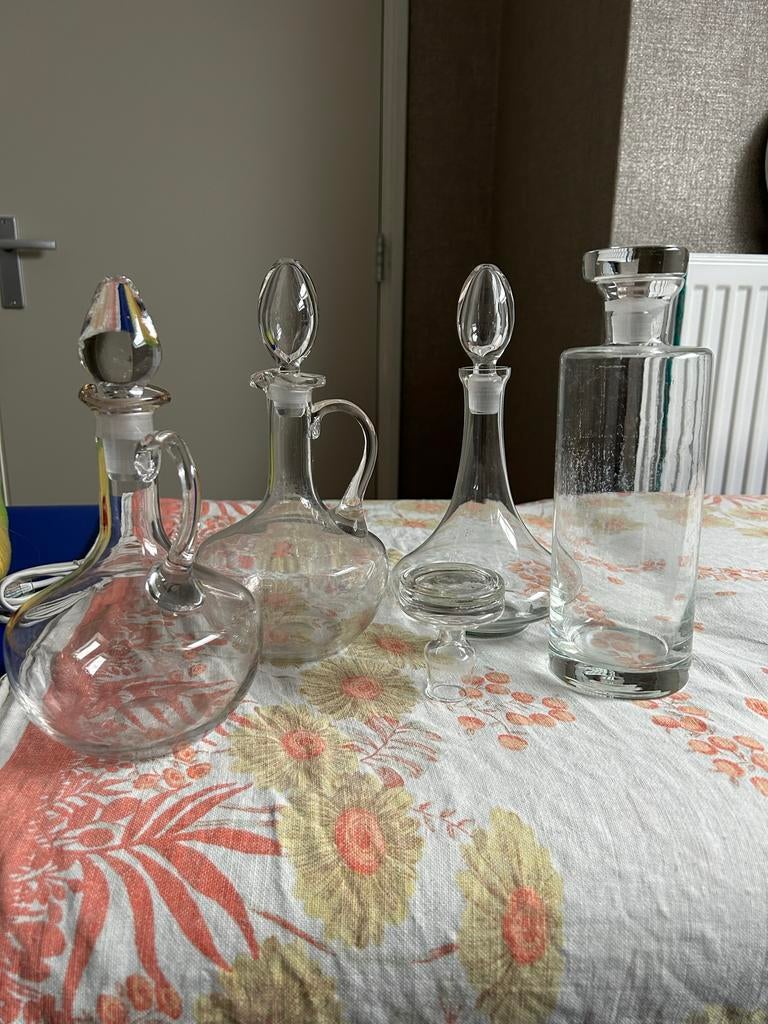 Set van 4 Stopflessen, Antiek en Kunst, Ophalen of Verzenden