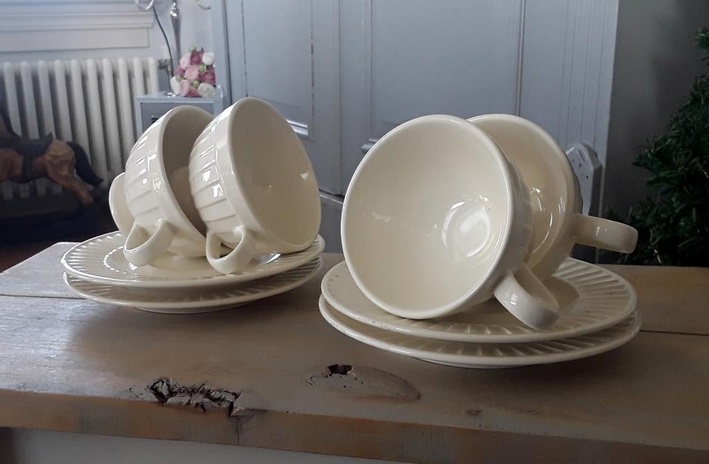 4 paar kop en schotels - Prince of Wales - Royal Boch, Huis en Inrichting, Keuken | Servies, Ophalen of Verzenden, Zo goed als nieuw