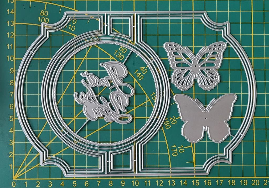 Snijmal frame rond/ vlinder, Ophalen of Verzenden, Overige thema's, Pons of Mal