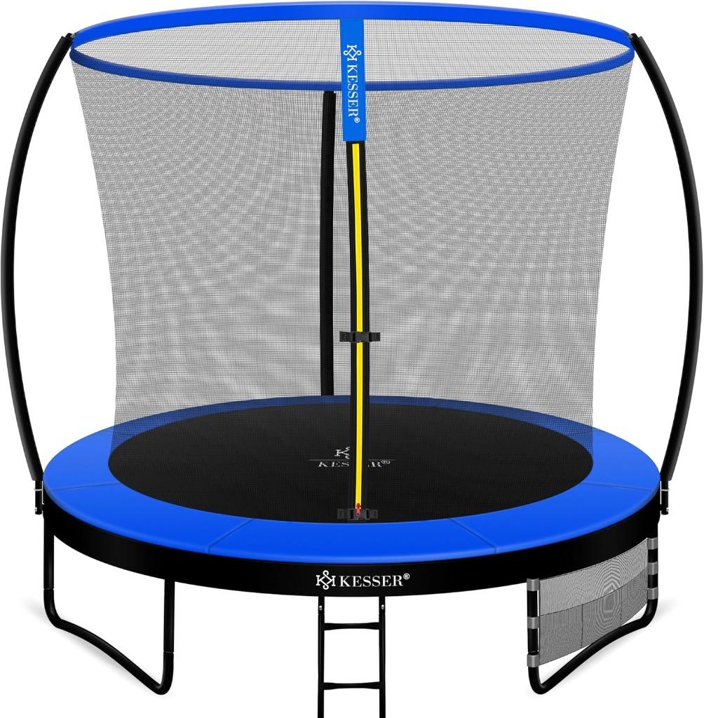 KESSER Trampoline 305 cm  tot 150 kg Blauw/Zwart, Kinderen en Baby's, Speelgoed | Buiten | Trampolines, Nieuw, Ophalen