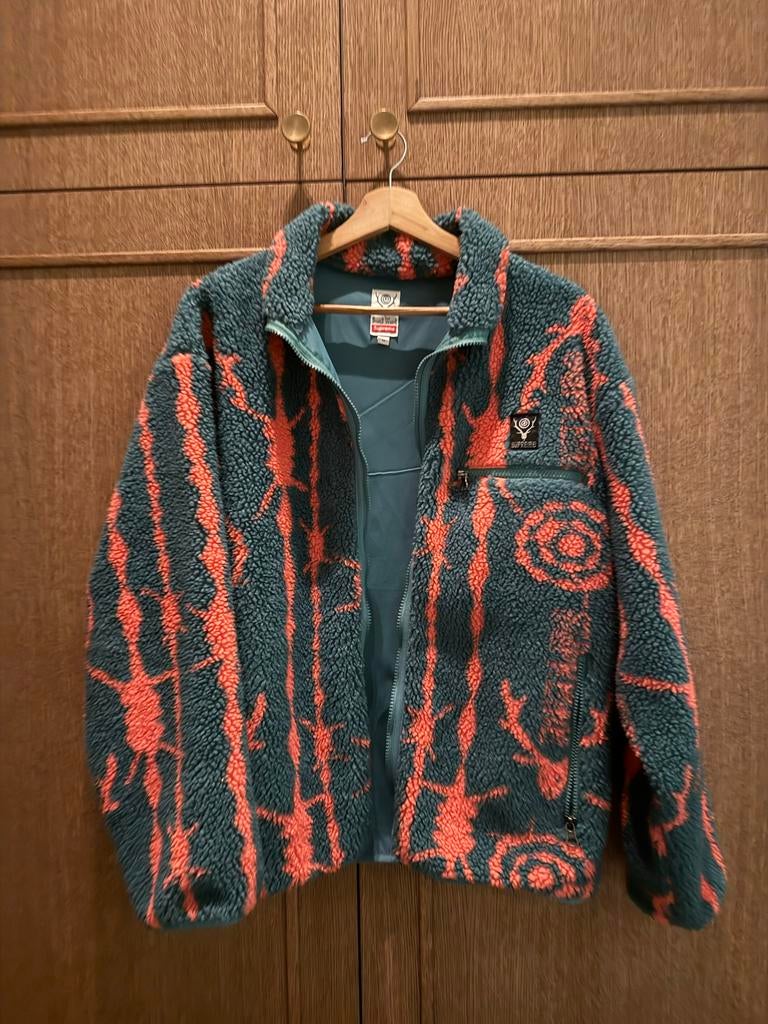 Supreme x South2 West8 Fleece Jas - Maat M, Ophalen of Verzenden, Zo goed als nieuw, Maat 48/50 (M), Overige kleuren