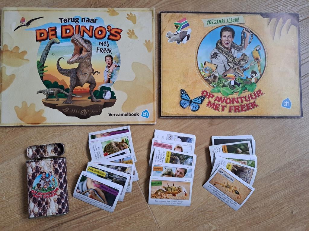 Freek Vonk AH, Op avontuur + Terug naar de dino's, Verzamelen, Supermarktacties, Albert Heijn, Ophalen of Verzenden