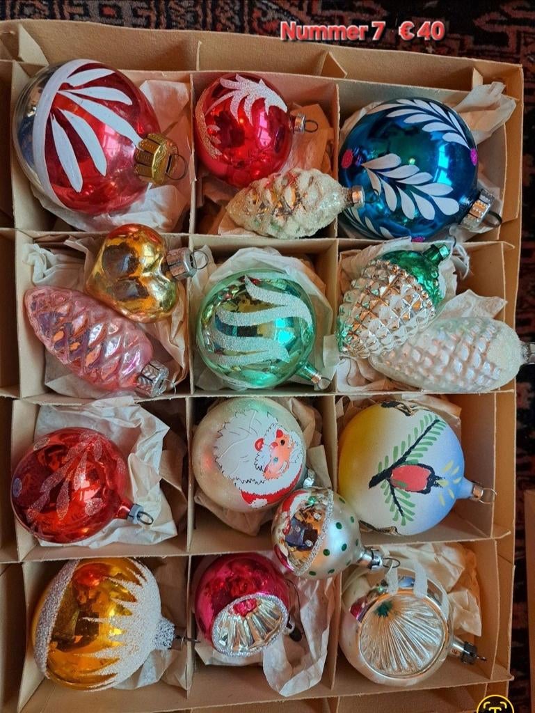 Antieke kerstballen, Diversen, Kerst, Ophalen of Verzenden, Nieuw