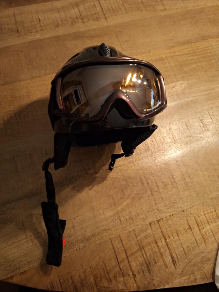 Skihelm met skibril, Sport en Fitness, Skiën en Langlaufen, Overige merken, Ophalen of Verzenden, Zo goed als nieuw, Kleding