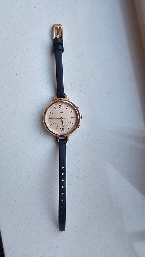 Fossil ES4356 Annette horloge, Ophalen of Verzenden, Zo goed als nieuw, Leer, Overige merken