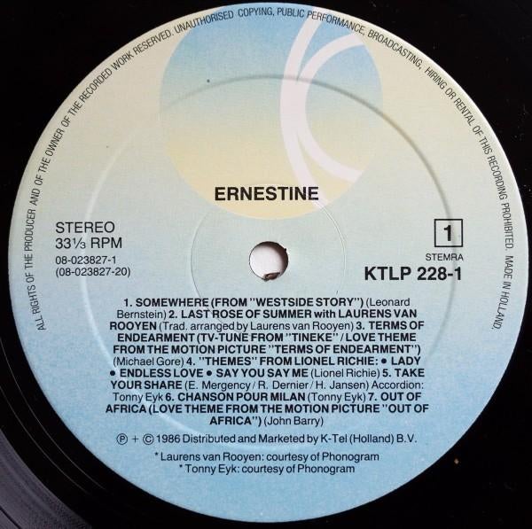 LP Ernestine - Ernestine, Ophalen of Verzenden, Gebruikt, 12 inch
