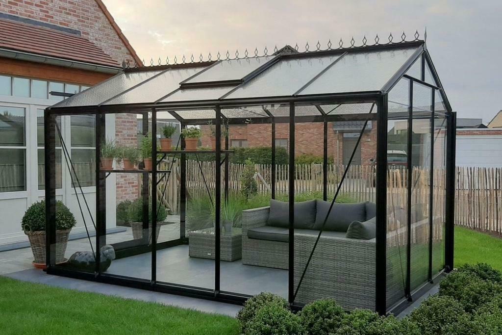 Tuinkas - R205 Retro - 8,61m2 - veiligheidsglas - 232x371cm, Verzenden, Nieuw