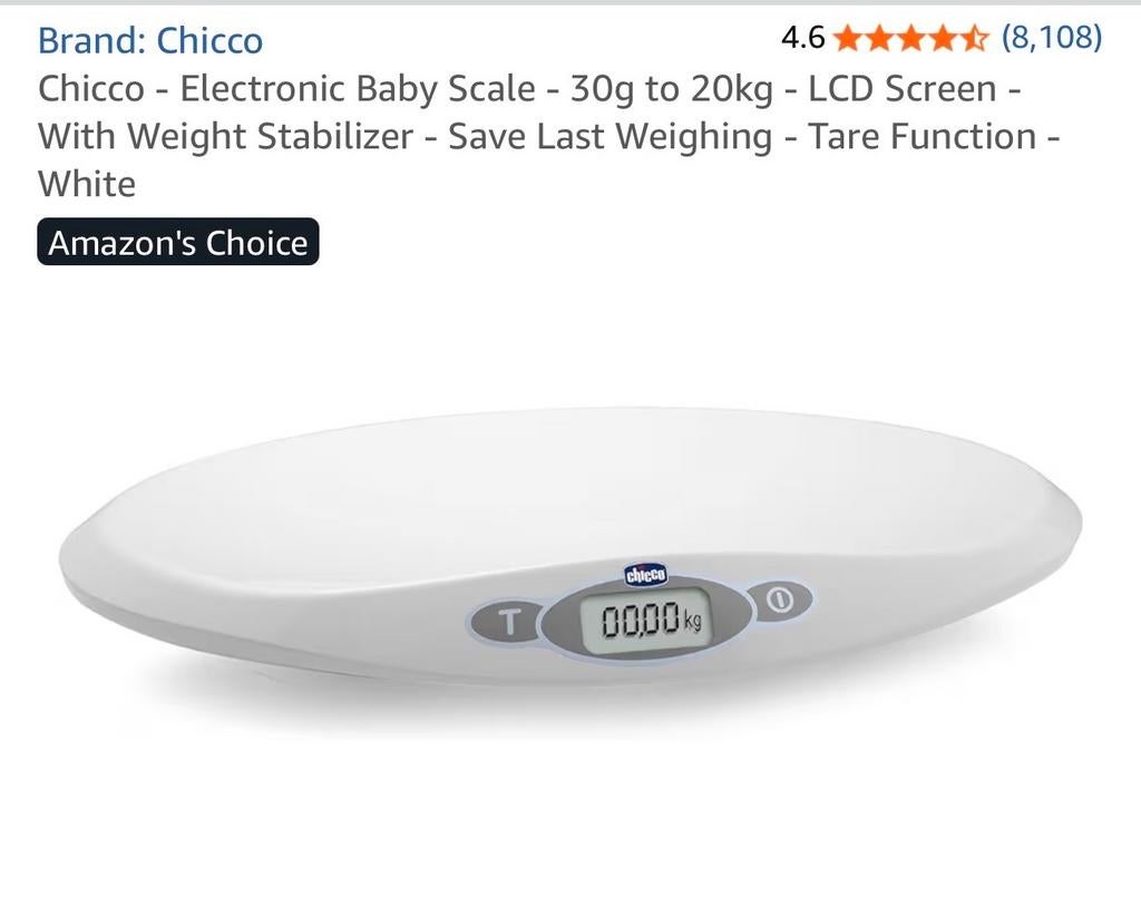 Chicco Baby Weegschaal - Nauwkeurig en Betrouwbaar, Overige typen, Zo goed als nieuw, Standaard, Ophalen