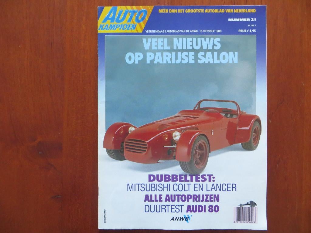 Autokampioen 21 1988 Mitsubishi Colt, Lancer, Salon Parijs, Ophalen of Verzenden, Nieuw, Mitsubishi