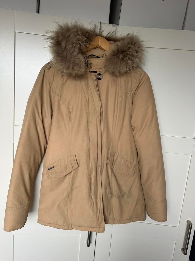 Air Force winterjas beige maat M, Kleding | Dames, Jassen | Winter, Zo goed als nieuw, Maat 38/40 (M), Beige, Ophalen of Verzenden