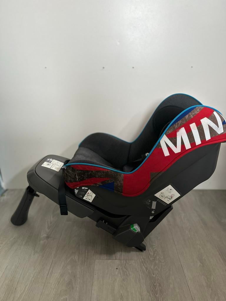 MINI Junior Seat 1 - UNION JACK - Isofix - Perfecte staat, 9 t/m 18 kg, Zijbescherming, Zo goed als nieuw, Isofix