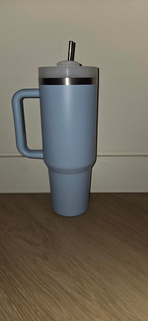 Lichtblauwe Drinkbeker - Stanley Cup Alternatief, Ophalen, Gebruikt