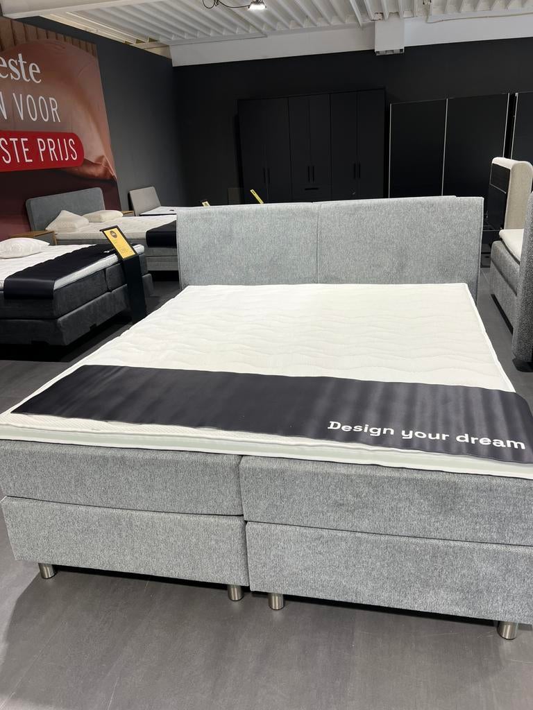 Eijerkamp collectie boxspring Charly, Ophalen, Tweepersoons, Zo goed als nieuw, 180 cm