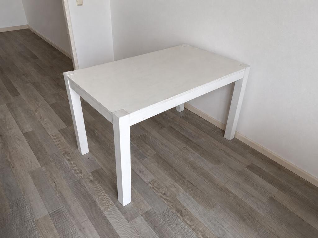 White Table – 125x75, Huis en Inrichting, 100 tot 150 cm, Zo goed als nieuw, Vier personen, Rechthoekig