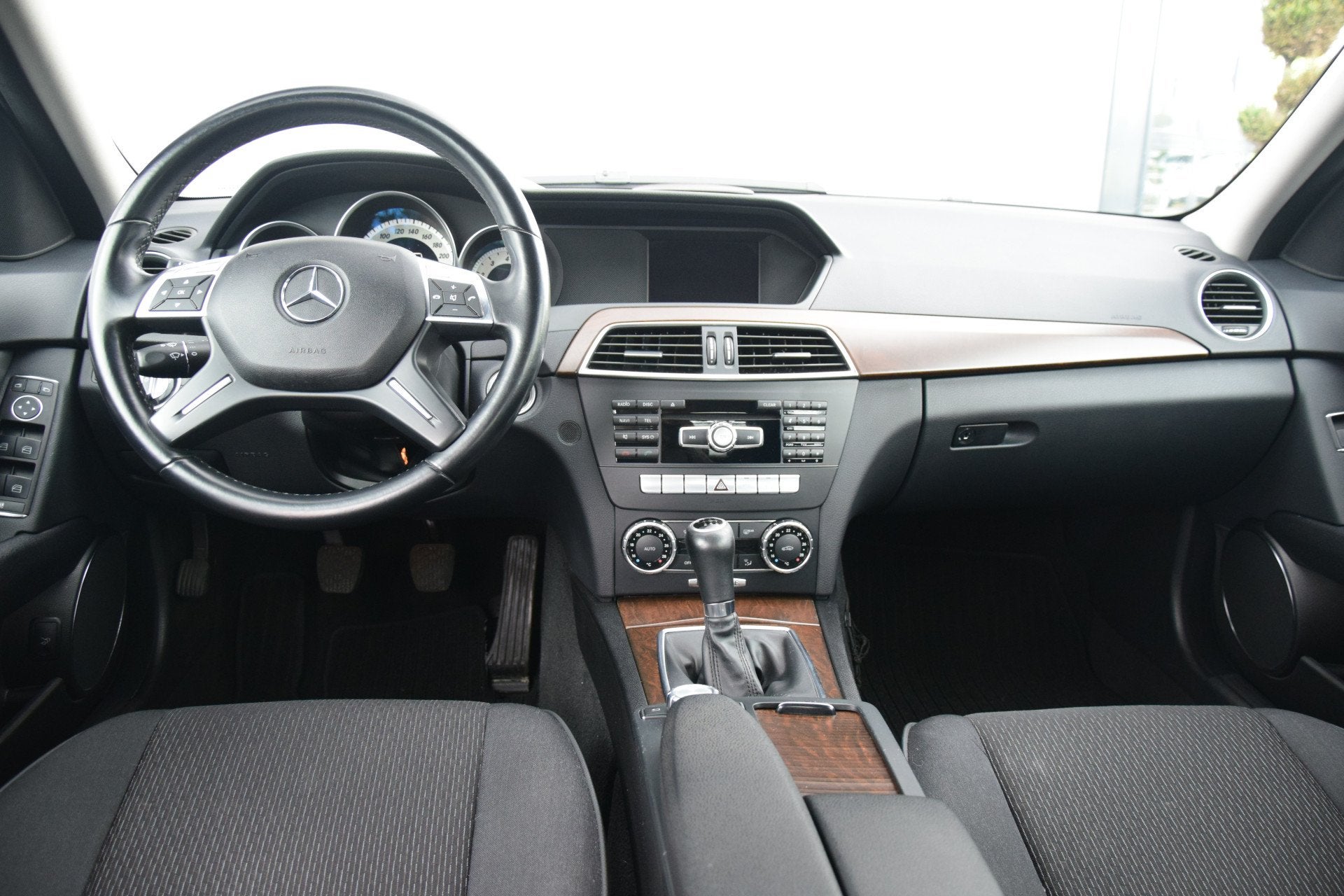 Mercedes-Benz C-Klasse 180 Business Class Elegance Navi/Blue, Auto's, Euro 5, Zwart, 1796 cc, Zwart