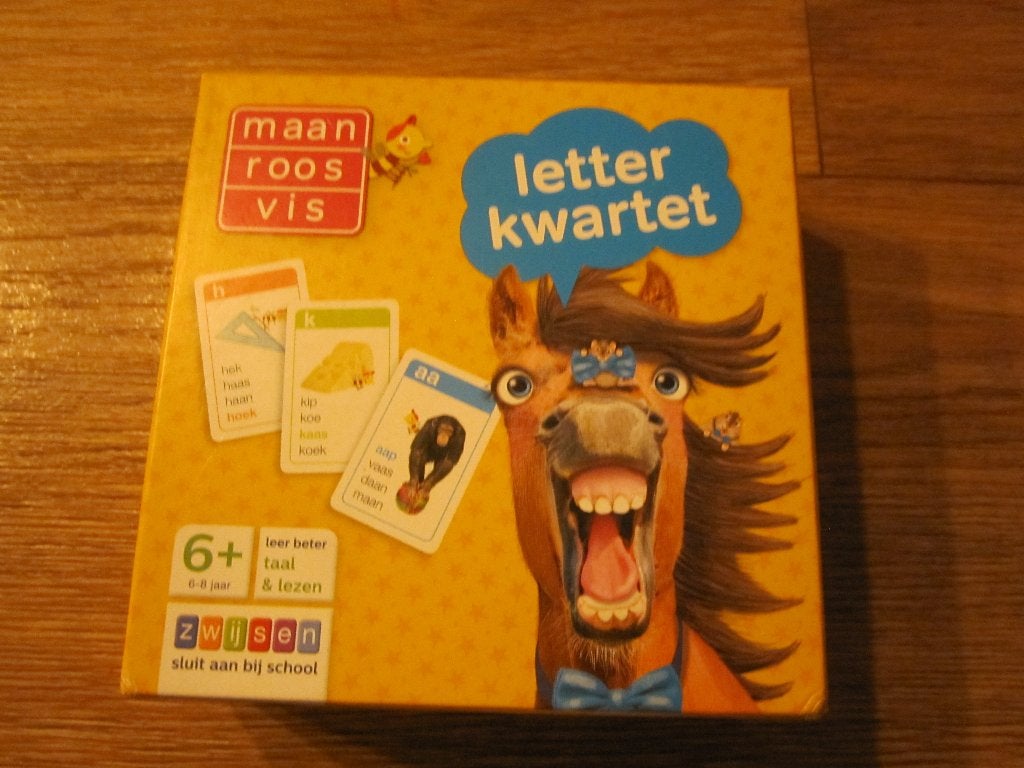 Maan-Roos-Vis Zwijsen letterkwartet leer beter taal en lezen, Ophalen of Verzenden, Zo goed als nieuw, Zwijsen